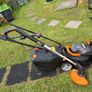 Cordless WORX Lawnmower and Strimmer Image 2