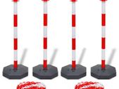 Set of 4 Chain Posts and 2 Plastic Chians of 10 m Each