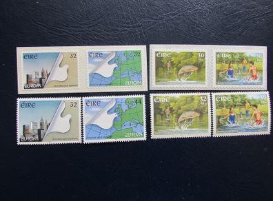 Ireland Europa 1995/2001 Four sets.Self-Adhesive and Gummed.