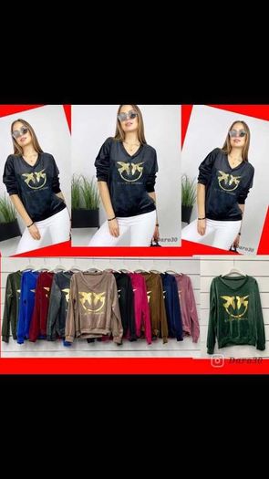 Velor sweatshirt