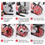 BRAND NEW EU Stock Wall Groove Cutting Machine 4000W 6500RPM Electric Wall Chaser 5x133mm Saw Blades Slot Brick Concrete Granite Marble Image 10