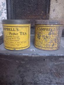 Vintage Campbell's Perfect Tea Tins (Dublin, Ireland) - Pair