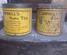 Vintage Campbell's Perfect Tea Tins (Dublin, Ireland) - Pair