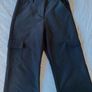 Black Wide-Leg Cargo Trousers - Size M Image 2