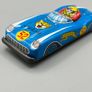 Vintage Tin Toy Racing Car Jaguar 52 - Made in Japan - Litho - friction drive Image 3