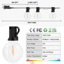 MASSIVE SALE Outdoor String Lights Mains Powered - 100FT/30M G40 Garden Festoon Lights with 55+3 Shatterproof LED Bulbs Waterproof for Outside Patio Gazebo Pergola Image 5