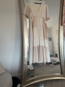 maxi dress broderie anglaise