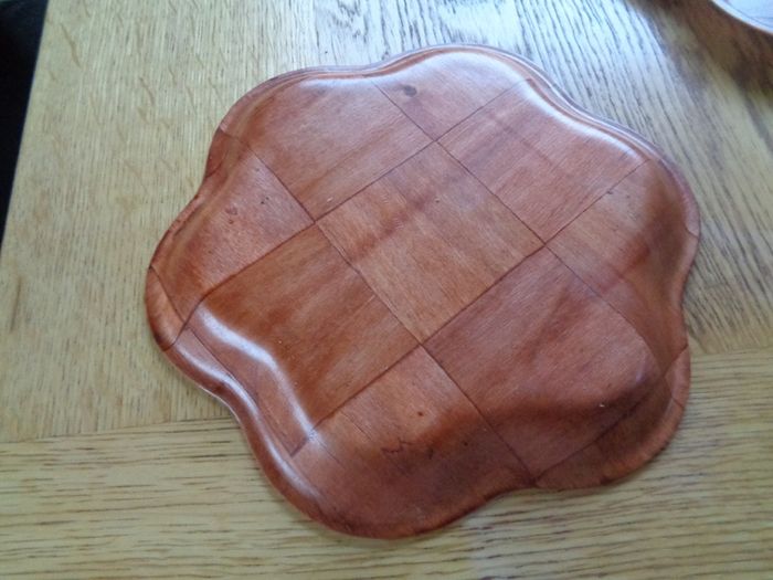 Woven Wooden Plates x 5 for Sale