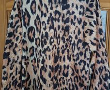 Brand new Zara trafaluc leopard print long sleeve blouse size UK12 EU40 Postage included
