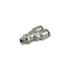 Metal Y-connector 6mm with 1/8" thread
