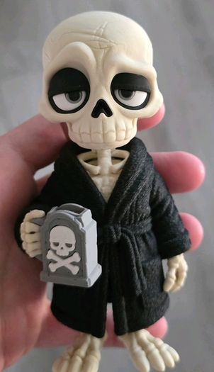Grim Reaper Skeleton 3D Printed Halloween Figure  decoration
