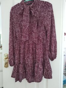 Red shift dress