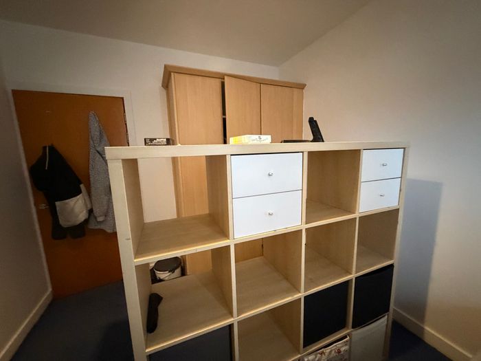 Ikea Kallax 4x4 shelving unit - light wood effect