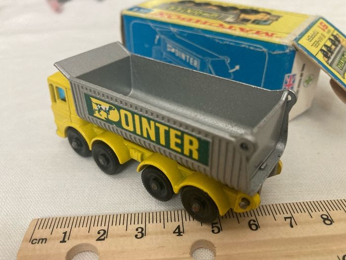 Matchbox 52. AEC 8 Wheel tipper. Pointer brand. Mint in box. Fully working.