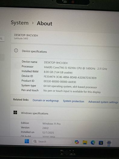 3 x Dell Latitude i5 pro 8/256 windows 11