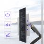 NEW F80+2pc USB3.0 17-30" desktop LED LCD Monitor Holder Arm Gas Spring Full Motion 2-9kg ergonomica dual arm Image 4