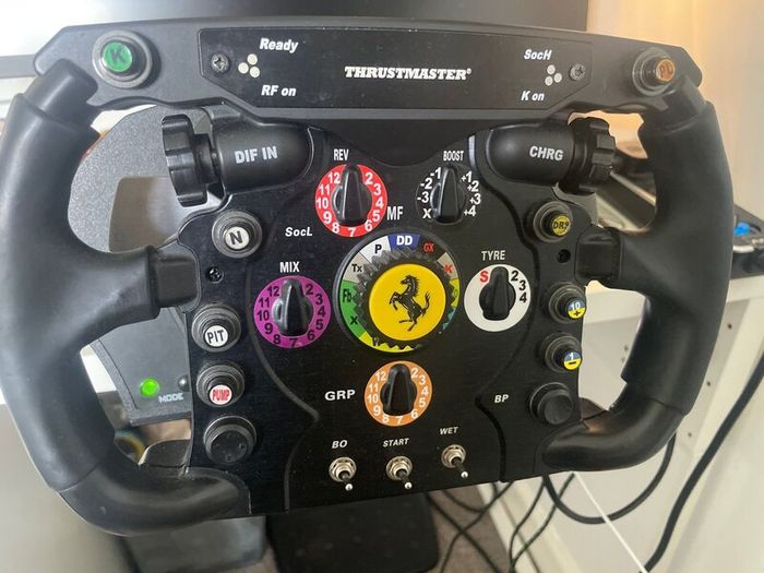 Thrustmaster + Logitech racing sim setup