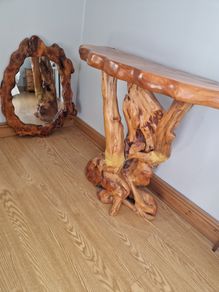 Hall table and matching mirror