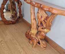 Hall table and matching mirror