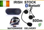Motorcycle Helmet Bluetooth Intercom Headset Motorbike BT Speaker 3 riders 800M FM Radio Warranty