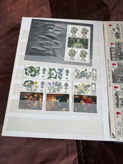 Mint UK album with stamps