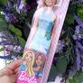 Barbie Doll 2022 Blonde Blue Logo Print Dress HGM59 (Asst GBK92) Mattel New Image 2