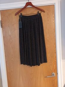 Golden Spiderweb- New Collection  Black Skirt WIth A Sparkle. .  S. 14.    B.N.W.T.
