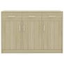 Sideboard Sonoma Oak 110x34x75 cm Chipboard Image 2