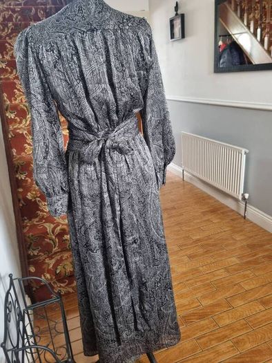 Zara silver/grey maxi