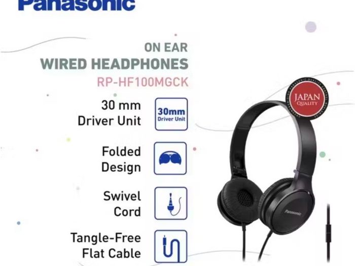 Panasonic In-Ear Wired Headphones RP-HF100MGCK
