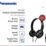Panasonic In-Ear Wired Headphones RP-HF100MGCK Image 3