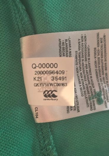 Ireland Rugby Canterbury Men's Polo Shirt Size XL