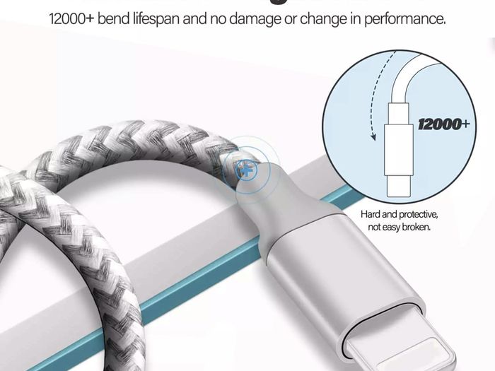1M/2M/3M USB Lightning Cable For iPhone 7 8 12 13 X 11 Pro Long Charger Charging Fast Lead 1m 2m 3M