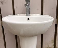 Semi Pedestal Basin with Tap