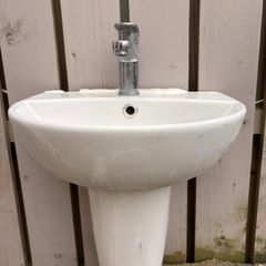 Semi Pedestal Basin with Tap