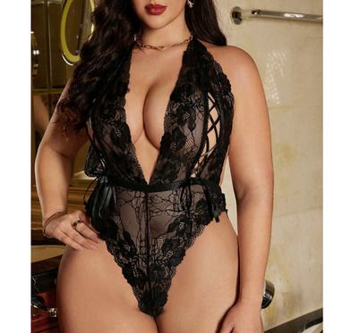 Black Lace Bodysuit size 18