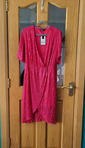 CurveWow pink occasion dress, Size 20, BNWT