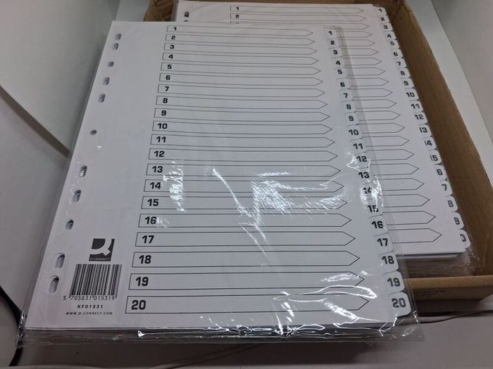 Postage - Lot of 15 Packs of 1-20 Index Cards A4 Size
