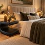 Contemporary Design Black Side Tables Bedside Lockers Brand New Image 2