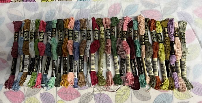 30 DMC Embroidery thread skeins