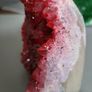 Red quartz crystal cathedral geode Image 5