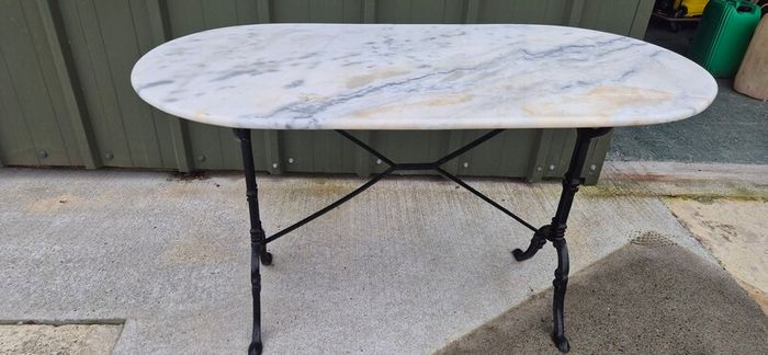 Cast Iron Marble Table