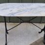 Cast Iron Marble Table Image 5