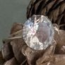 Antique Art Deco Silver Rock Crystal Ring Image 6