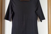 Camaieu Top Half Sleeve Black s. L