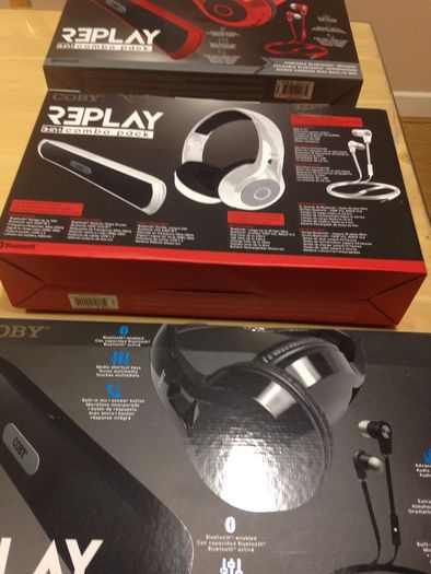 Bluetooth Headphones Speaker Earphones Combo Pack