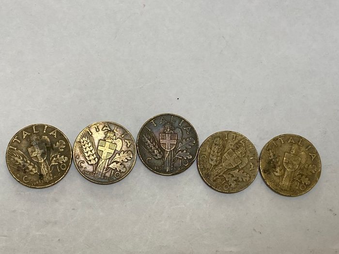 Italy 10 cents coins lot