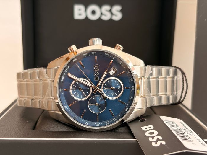 BOSS Grand Prix Mens Watch 44.5mm Blue 1514226