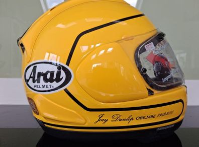 Arai RX-7V EVO Joey Dunlop 25th Anniversary limited edition helmet