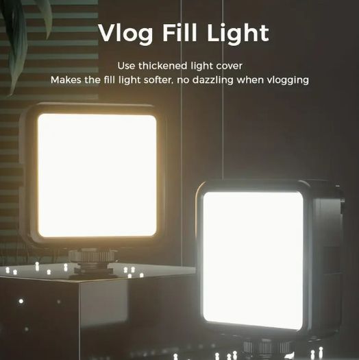 Portable LED Video Light - Rechargeable, Dimmable, CRI95+ Bi-Color Light for DSLR Camera & Camcorder